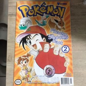 Vintage 1999 Pokemon Pikachu Shocks Back #2 White Pages Viz Comics